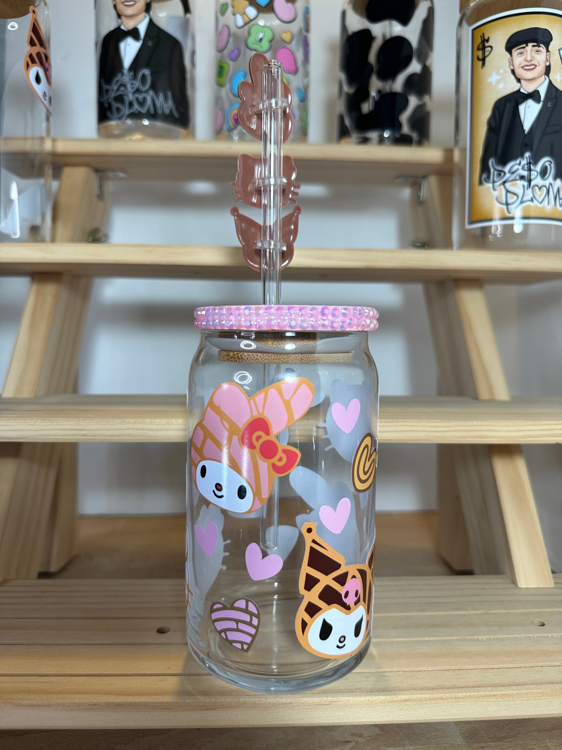 Concha Kitty Glass Cup image 5