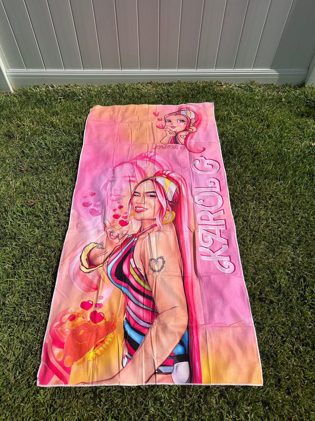 Karol G Barbie Towel image 0
