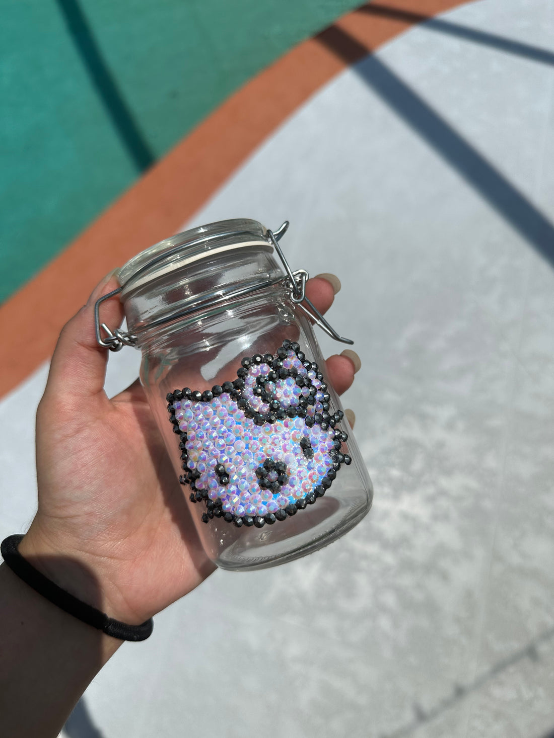 Bling Hello Kitty Large Stash Jar image 0