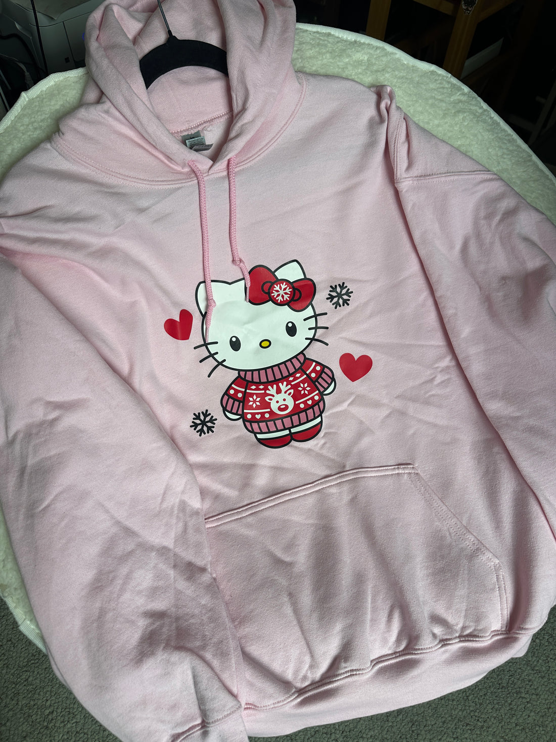 Pink Sweater Season Hello Kitty Hoodie image 0