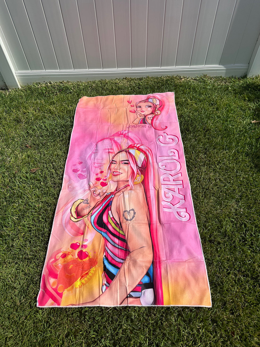 Karol G Barbie Towel image 0