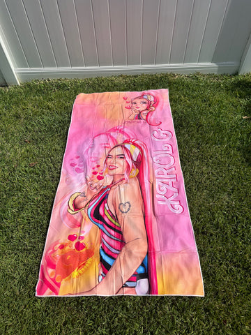 Karol G Barbie Towel image 0