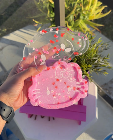 Valentines Hello Kitty Tray/ Coaster image 0