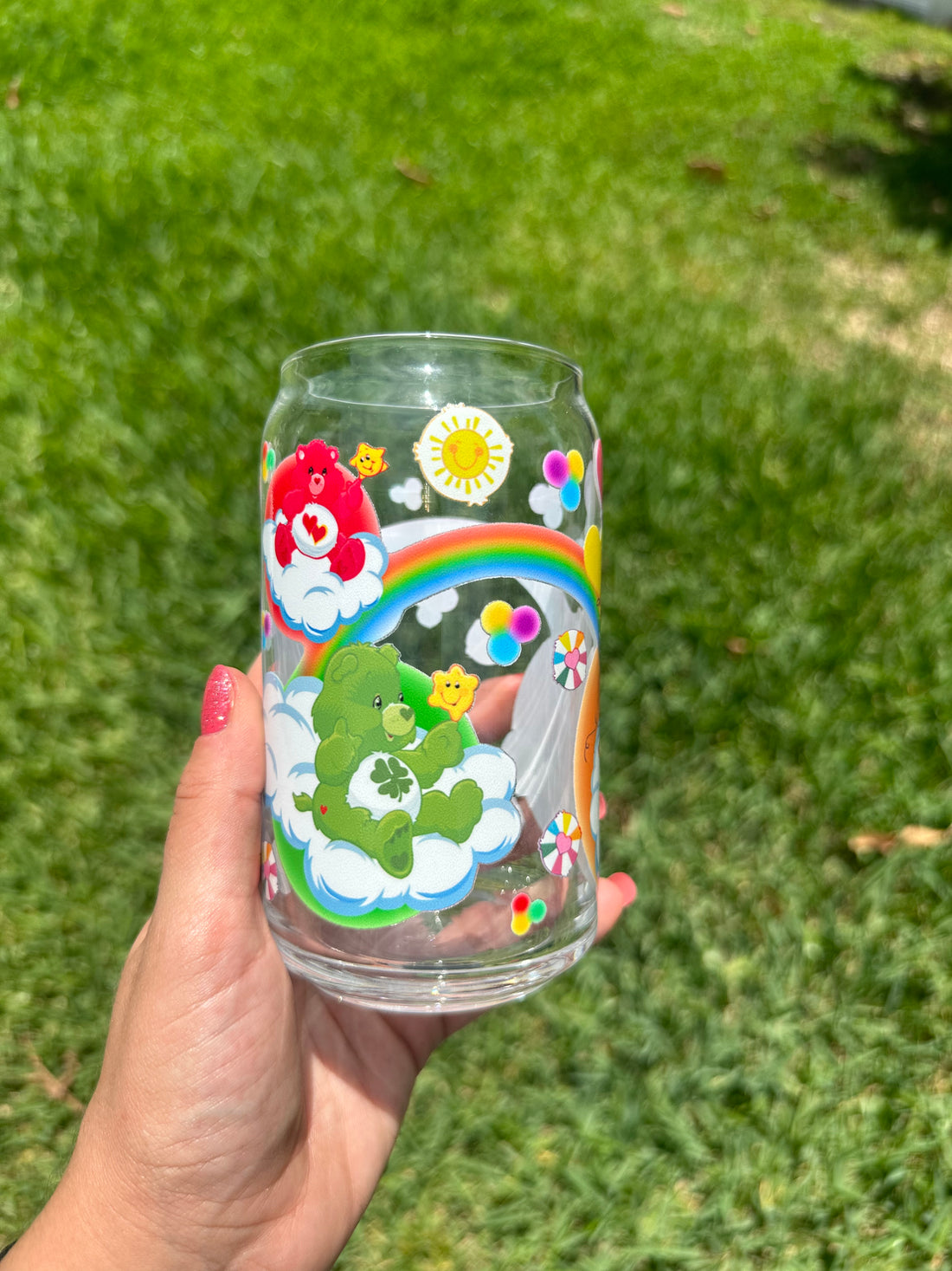 Carebears Glass Cup image 0