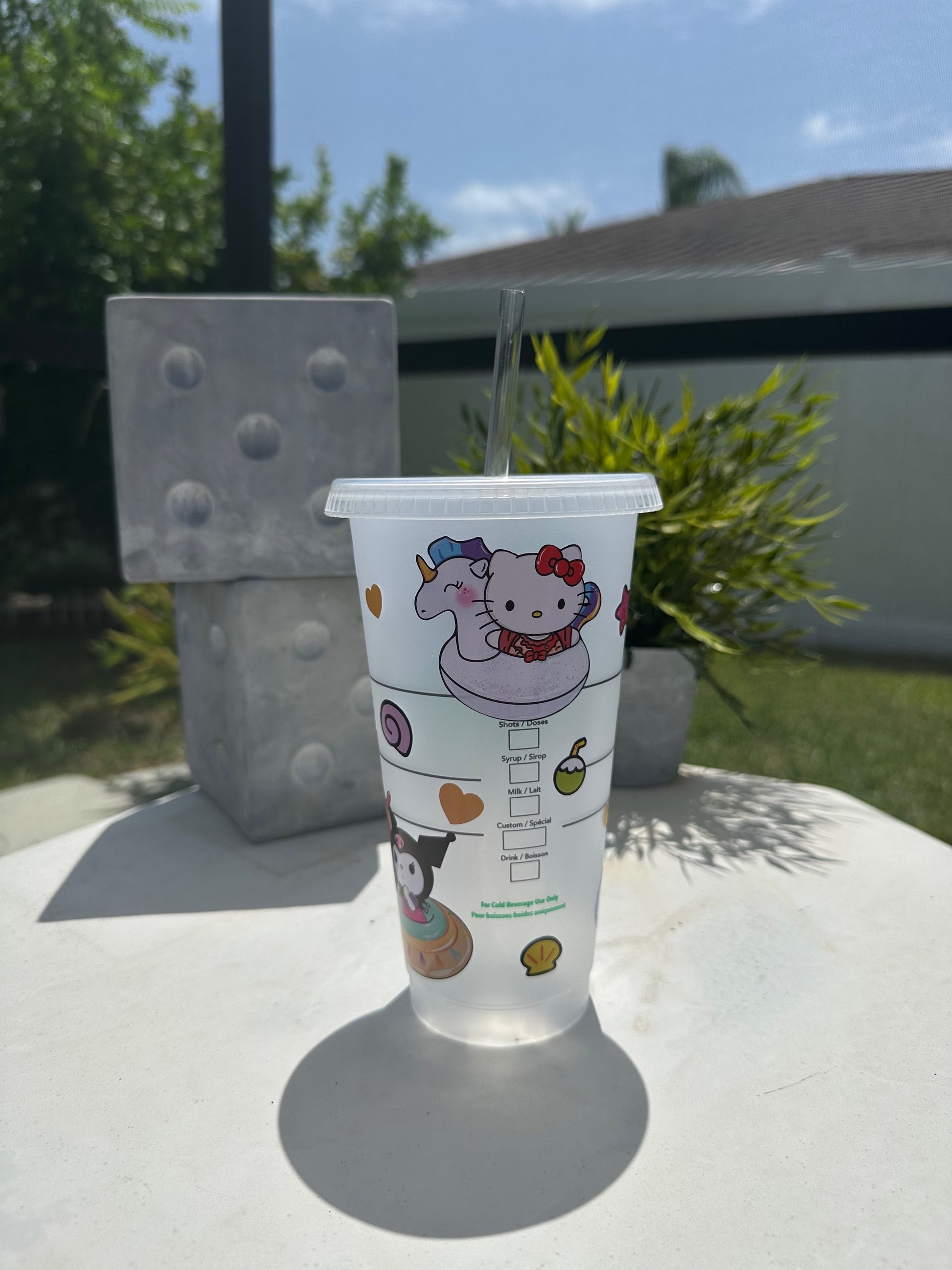 Kawaii Summer Starbucks Cup image 1