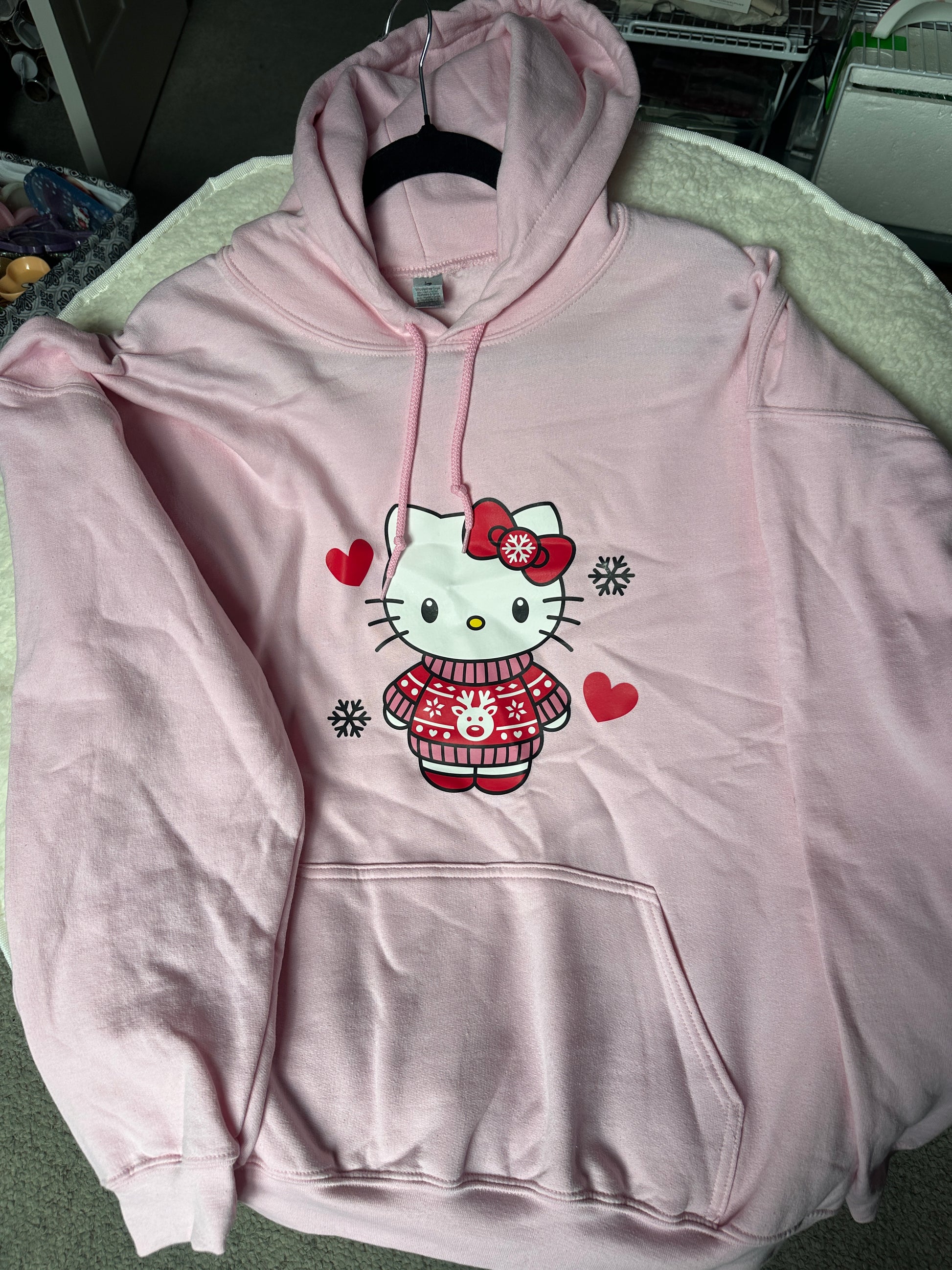 Pink Sweater Season Hello Kitty Hoodie image 0