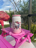 Hello Kitty Cupid Glitter Glass Cup image 1