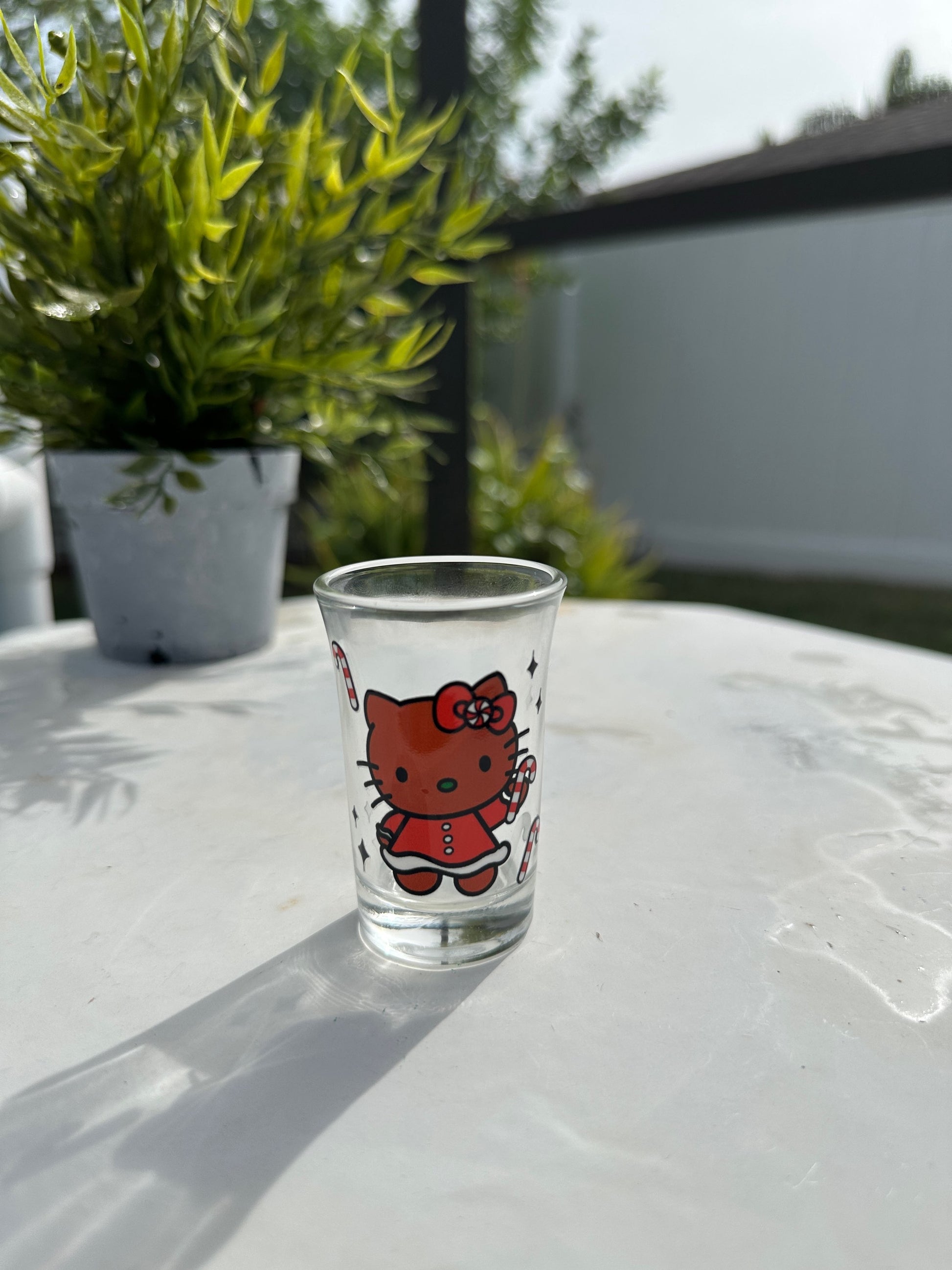 Gingy Santa Hello Kitty Shot Glass image 0