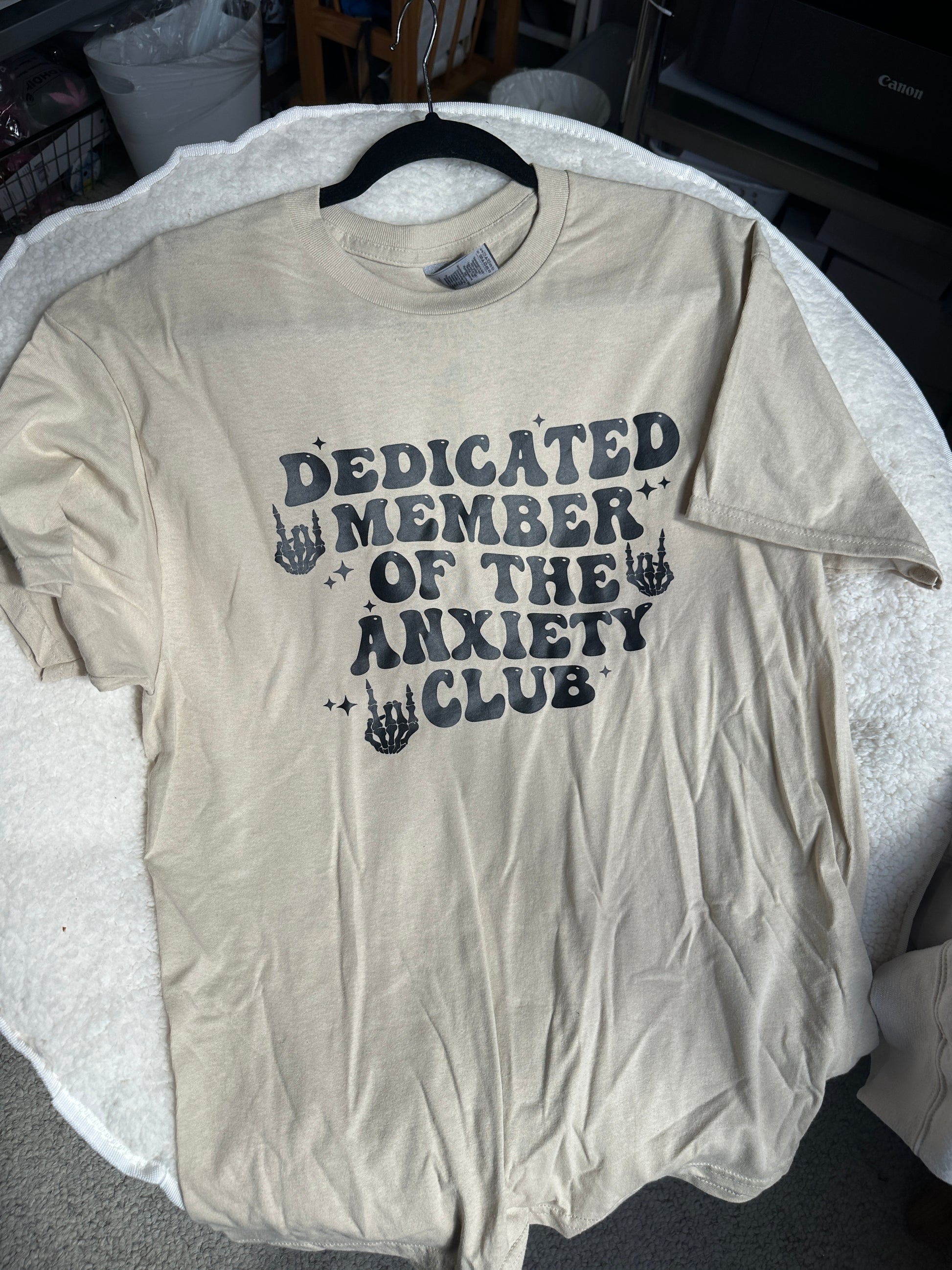 Anxiety Club T Shirt image 0
