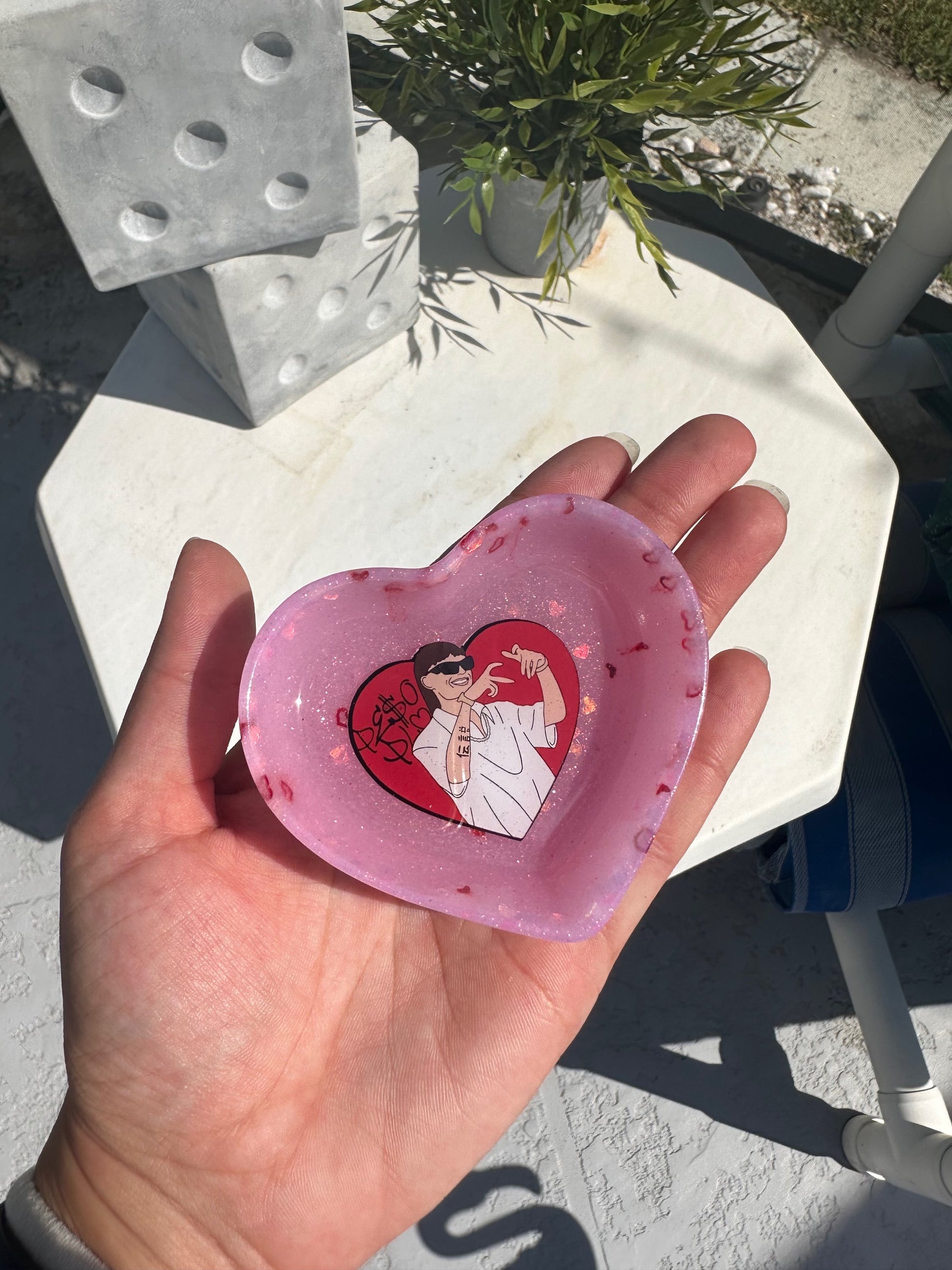 Peso Pluma Mini Heart Ashtray image 0