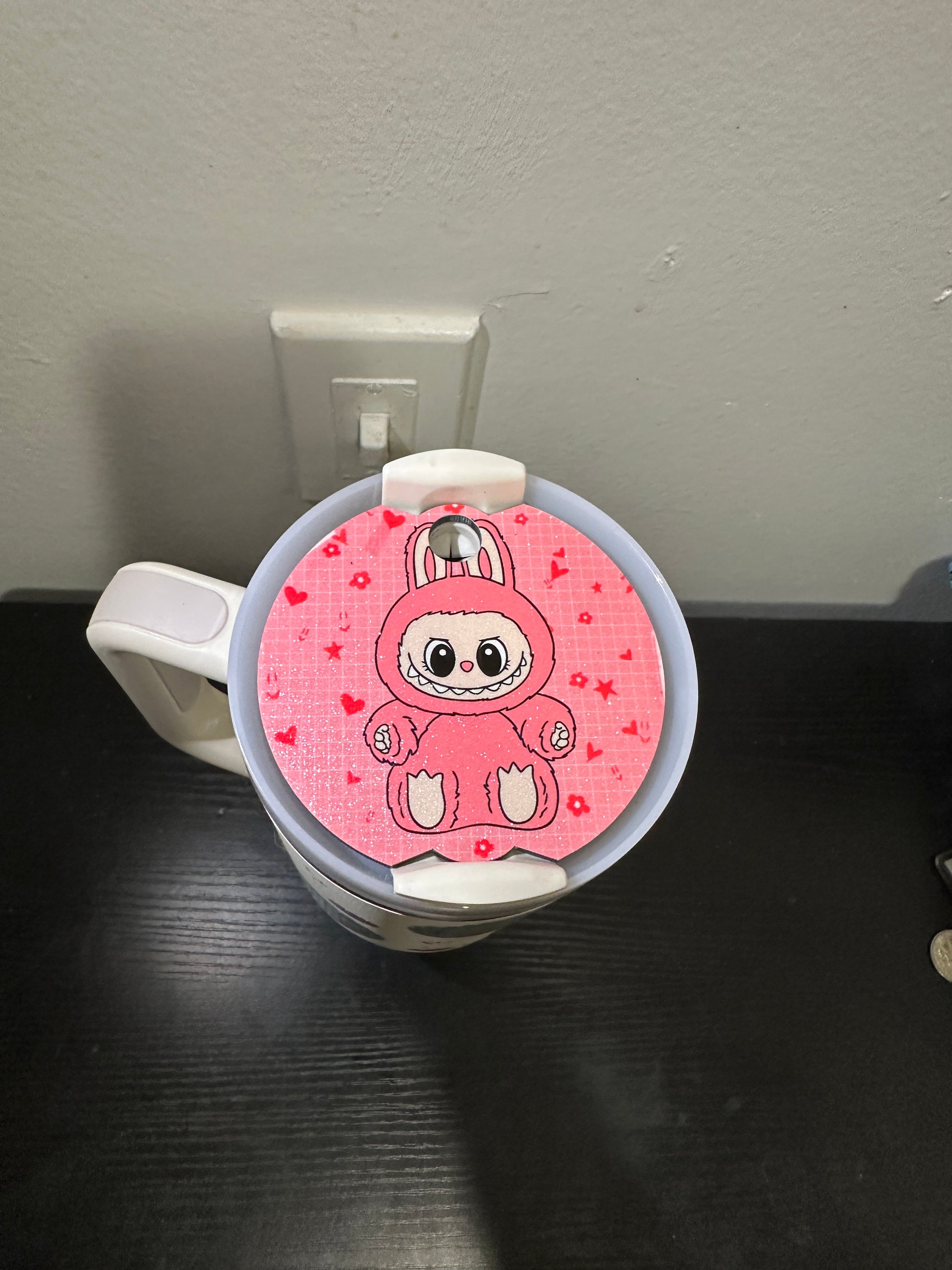 Pink Monster Topper/ Plate image 1