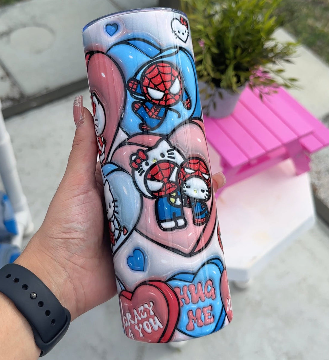 Hk Spidey Collage Tumbler image 0