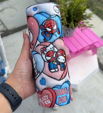 Hk Spidey Collage Tumbler image 0