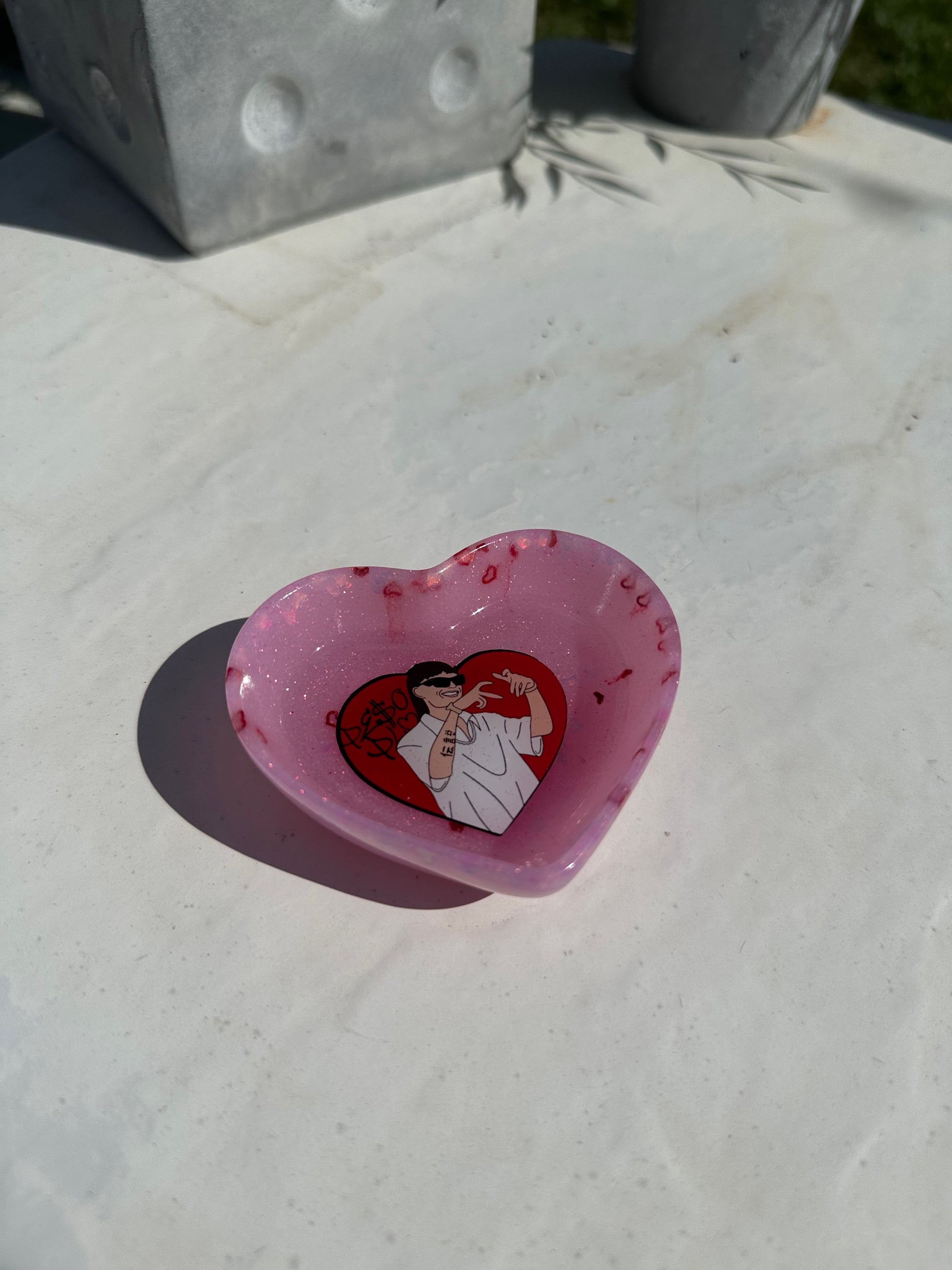 Peso Pluma Mini Heart Ashtray image 1