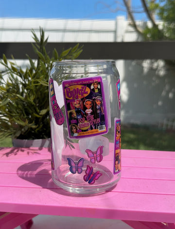 Y2k Brat Glass Cup image 0