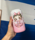 Betty Boop Glitter Glass Cup image 0
