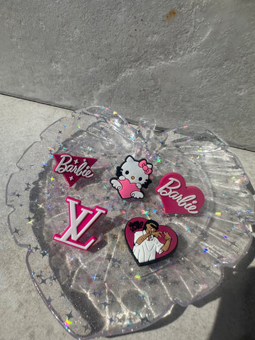 Pink Croc Charms image 0