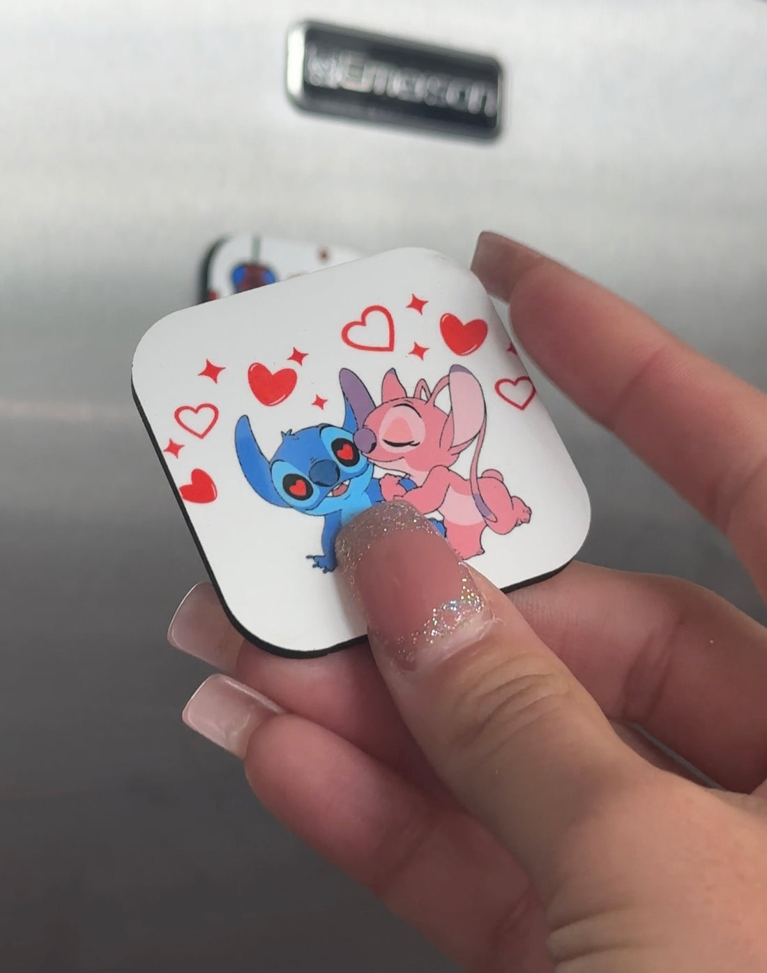Stitch & Angel Magnet image 0