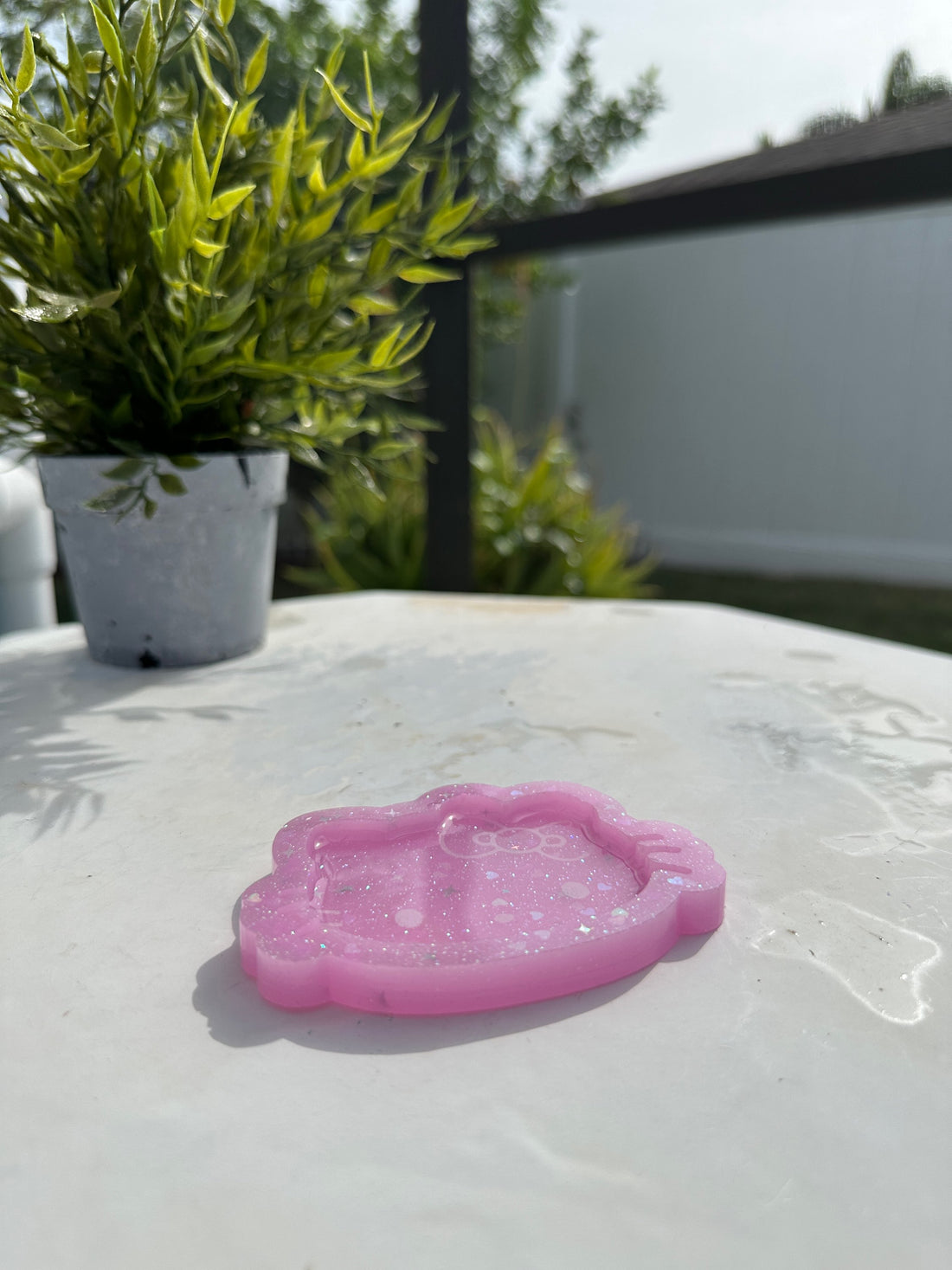 Hello Kitty Shot Glass Coaster/ Mini Tray image 0