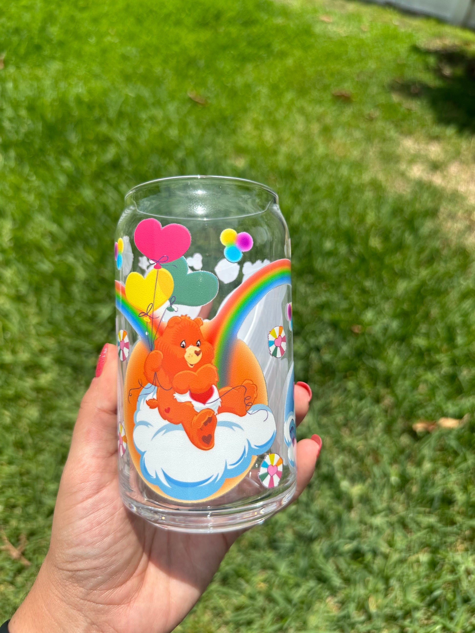 Carebears Glass Cup image 1