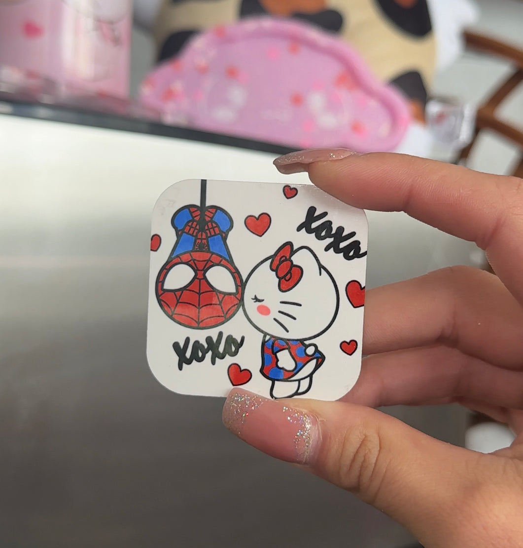 Spidey Hello Kitty Magnet image 0