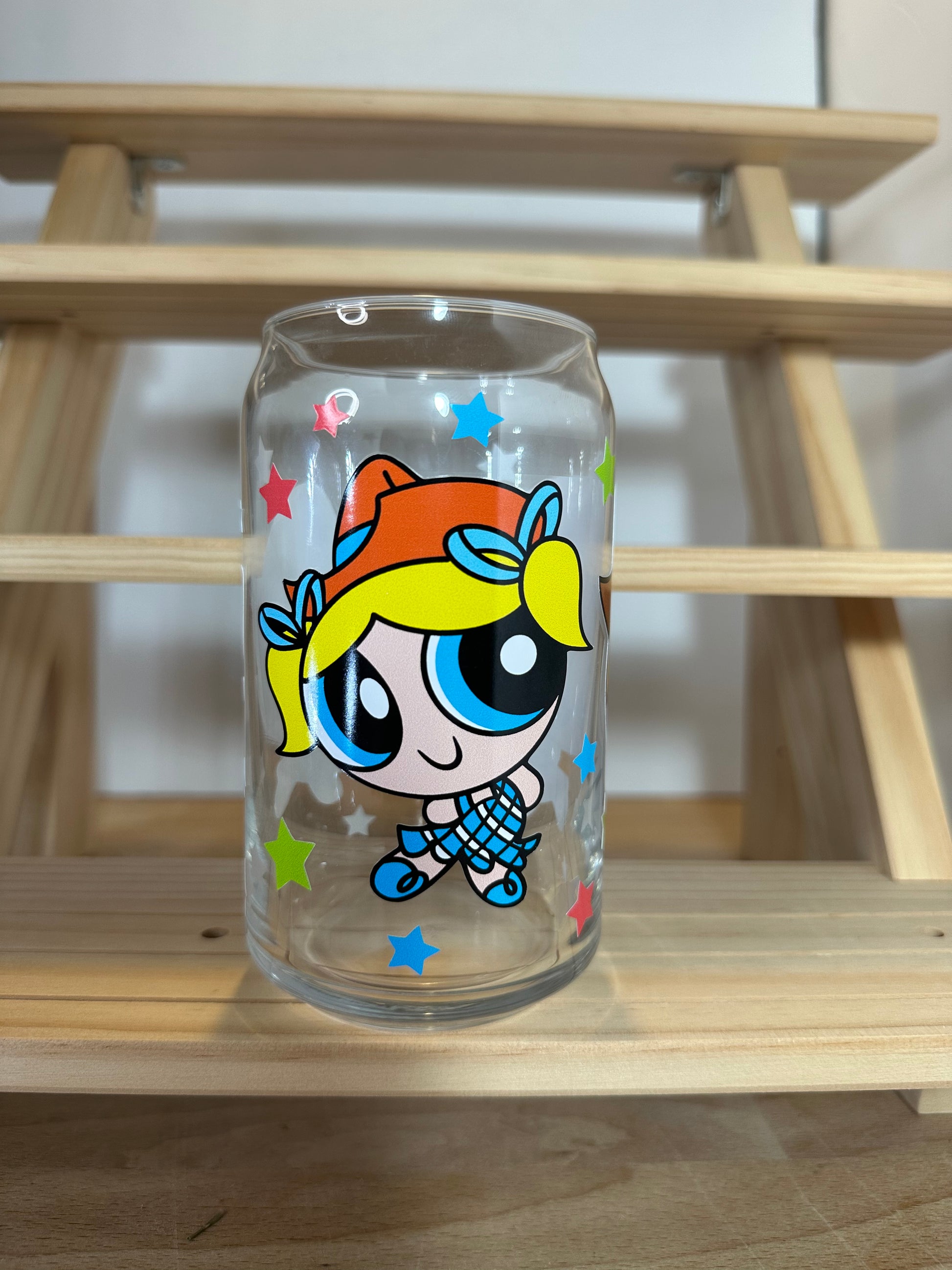 Cowgirl Powerpuff Girls Glass Cup image 2