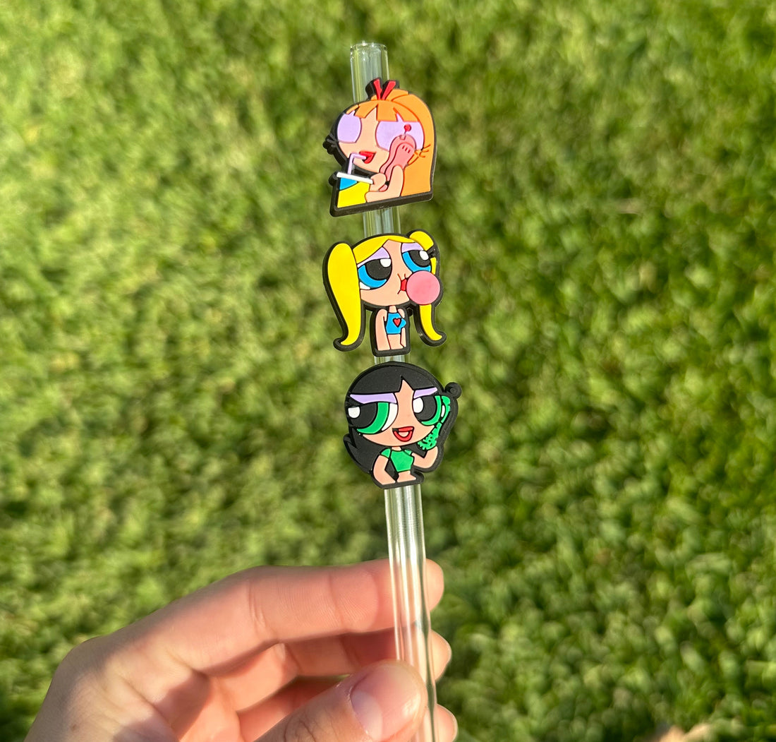 Powerpuff Girls Straw Toppers image 0